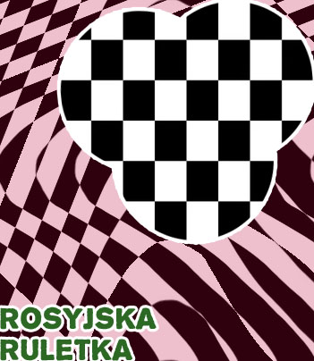 Pola ruletka czarno biała
